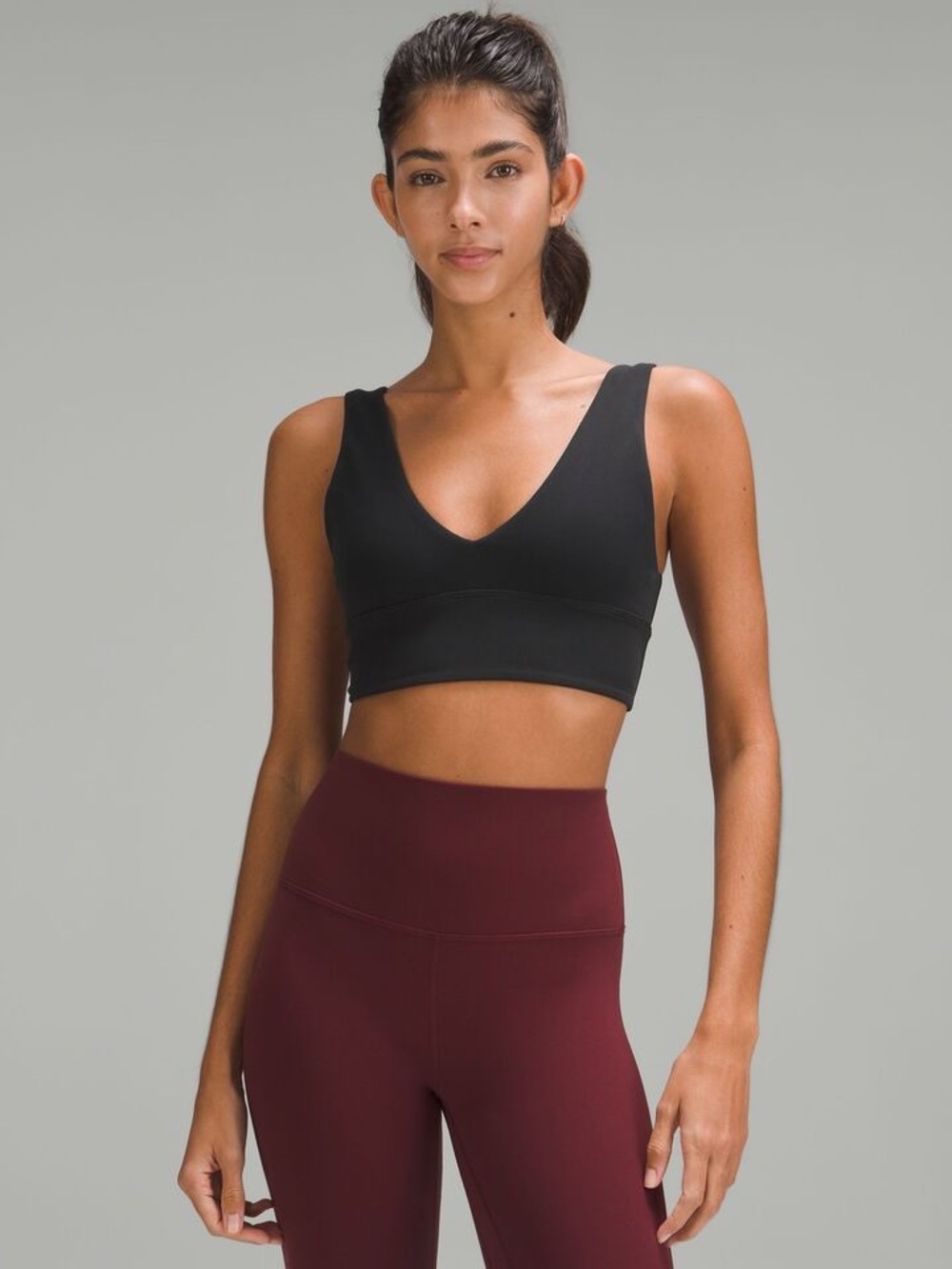 lululemon Align V-Neck Bra Light Support, A/B Cup – Black